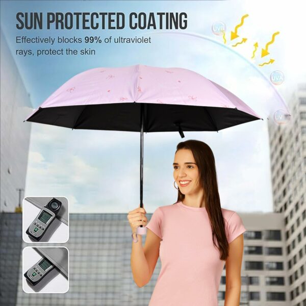 Compact 3-Fold Manual Open Umbrella - UV & Rain Protection - Image 5
