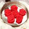 12 Pcs Big Artificial Foam Rose Flowers for DIY Crafts & Decor
