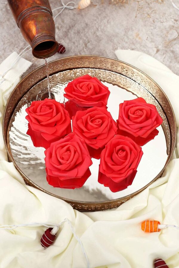 12 Pcs Big Artificial Foam Rose Flowers for DIY Crafts & Decor - Image 4