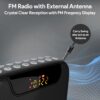 5 in 1 Bluetooth FM Radio with Powerful Sound & Recording