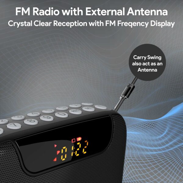 5 in 1 Bluetooth FM Radio with Powerful Sound & Recording - Image 3
