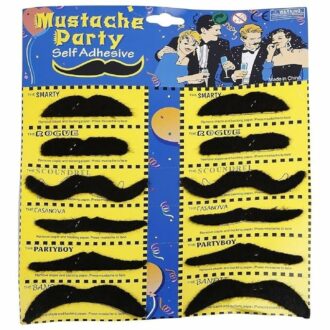 Self Adhesive Polycotton Fake Moustache for Parties & Events