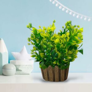 Artificial Green Bonsai Plant with Pot - 25cm for Home & Office Decor