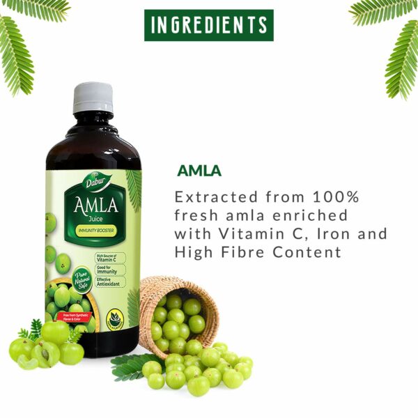 Amla Juice 1L - Natural Vitamin C for Hair & Skin Health - Image 3