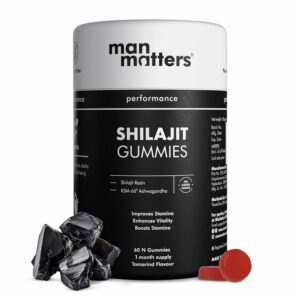 Pure Himalayan Shilajit Gummies with 75% Fulvic Acid & Ashwagandha | Pack of 60