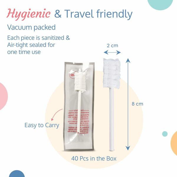 40pcs Baby Oral Care Swabs for Cleaning Teeth & Gums - Image 5