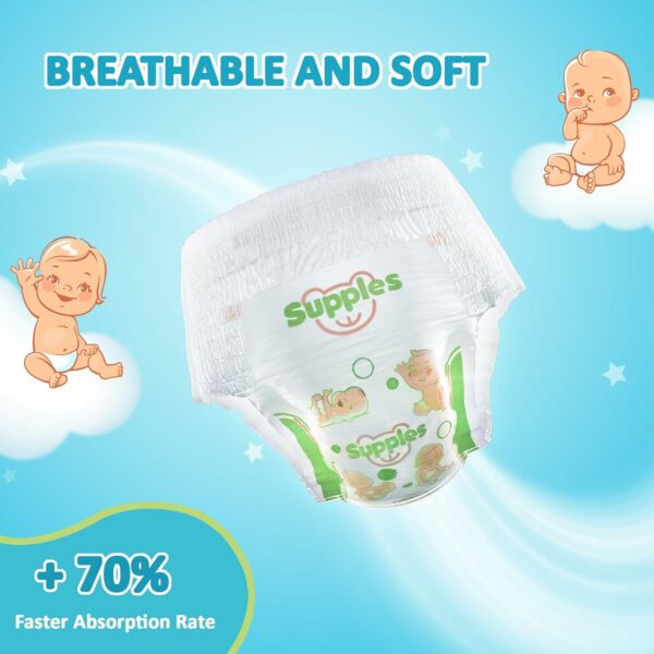Premium Baby Diaper Pants - XXL, 42 Count, 12 Hrs Absorption - Image 2