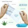 Caring Baby Wet Wipes with Aloe Vera - 72 Pcs (Pack of 3)
