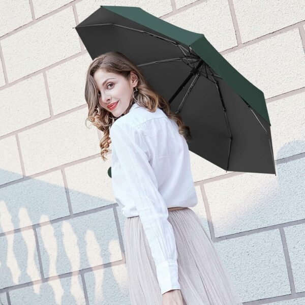 Compact Windproof UV Umbrella for Travel - Waterproof & Durable - Image 6