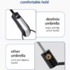 Compact Auto Open Close Umbrella - UV Coated, Waterproof