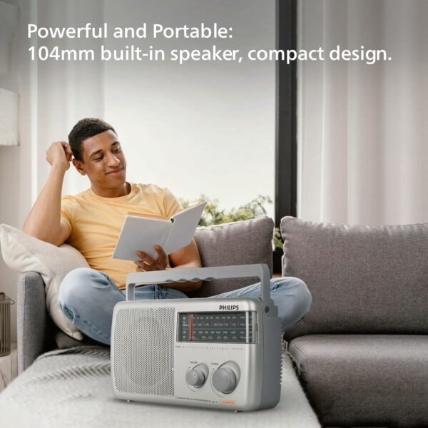 Portable Radio with MW, SW & FM Bands, 500mW Sound Output - Image 4