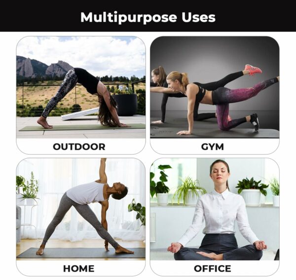Folding Yoga Mat 10mm Thick, Large Size for Workouts - Image 5