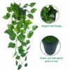 Artificial Hanging Ivy Plants with Pot - 50 cm (2 Pcs) for Home Decor