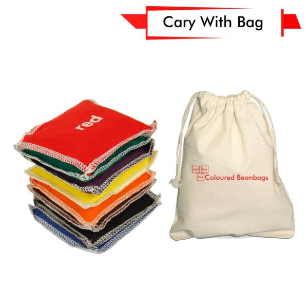 Educational Colored Bean Bags Set for Kids - 8 Pack - Image 4