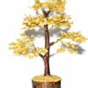 Agate Gemstone Bonsai Money Tree - 200 Beads, 8in, Home Decor