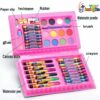 Kids Drawing Art Set - Portable Crayon & Water Paint Kit