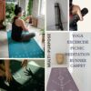6mm TPE Alignment Yoga Mat with Strap - Anti-Slip, Durable, 24x72 inch