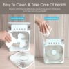 Portable Mini AC Cooler with LED Light and Timer