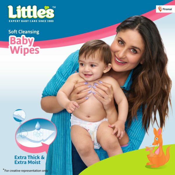 Soft Cleansing Baby Wipes - 240 Wipes | Extra Thick & Moist - Image 2