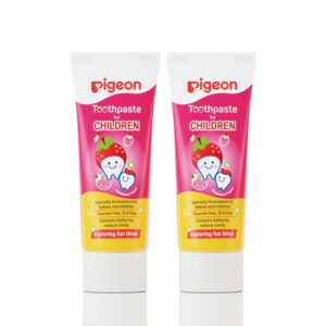 Strawberry Toothpaste for Kids - Gentle & Fluoride-Free (45g, Pack of 2)
