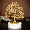 100% Pure Brass Kalpavriksha Tree - 6 Inch Home Decor