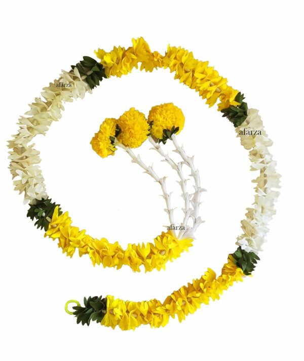 Artificial Flower Garland Toran for Home Decoration - 4 Pieces, 5 Feet - Image 2