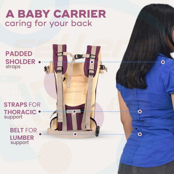 4-in-1 Ergonomic Baby Carrier for Newborns & Toddlers - Image 3