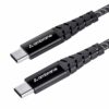 60W Fast Charging 1.5M Braided Type C to Type C Cable