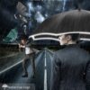 Large Windproof Auto Open Umbrella with UV Protection