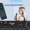 5 Transistor Stereo Amplifier with 120 Watts Output, USB, AUX, Bluetooth & Karaoke