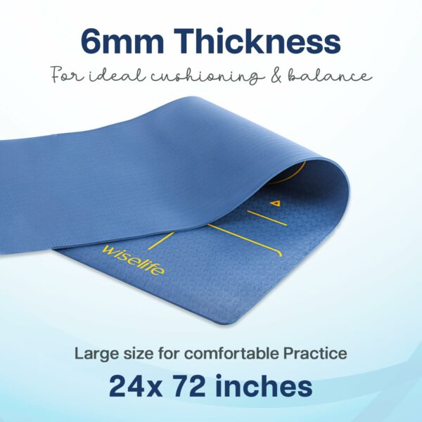 Extra Thick Non-Slip Yoga Mat with Eco-Friendly TPE Material - Image 6