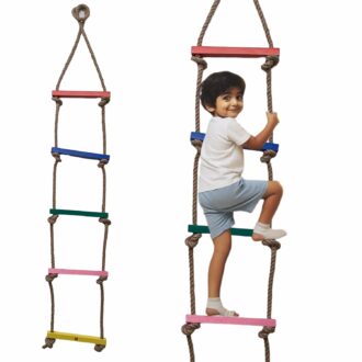 5 Step Wooden Rope Ladder for Kids - Outdoor Climbing Fun