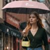 Compact 3-Fold Umbrella with Carabiner Handle - UV & Rain Protection