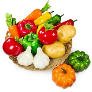 16-Piece Artificial Vegetables Set for Home Decoration