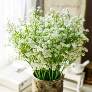 5 Pcs Artificial Baby?s Breath Flowers for Home Decor