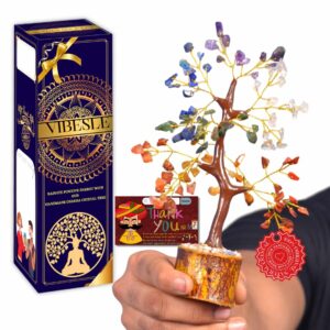 7 Chakra Crystal Tree - Feng Shui Bonsai Gemstone Decor