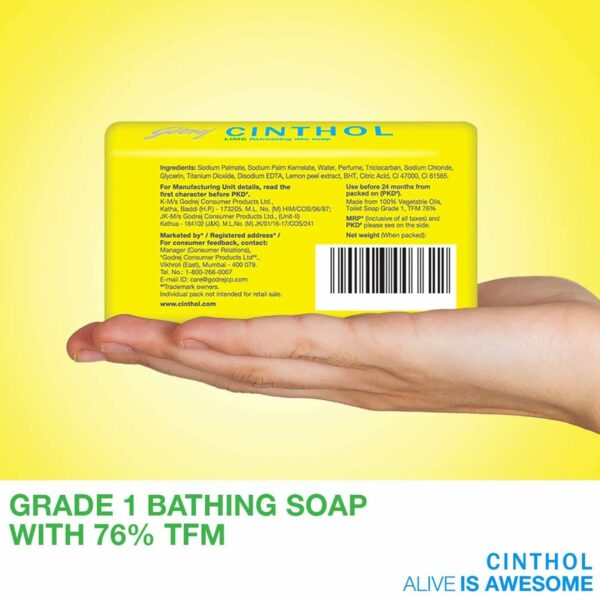 Lime Fresh Bath Soap Pack of 5 - 99.9% Germ Protection - Image 5