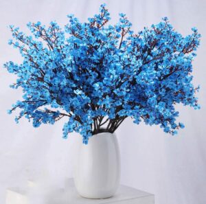 Artificial Baby's Breath Gypsophila Flowers - Blue Bouquet