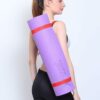 Eco-Friendly 6mm Yoga Mat with Carrying Strap - Purple