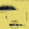 UV Protective Black Silver 2-Fold Umbrella - Durable Design