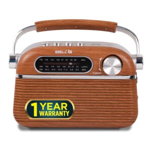 Portable FM Radio with Bluetooth, USB & SD Slot - 3 Band