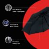 Compact Windproof Automatic Open Close Travel Umbrella - 97cm