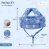 Baby Head Safety Helmet for Crawling & Walking - Light Blue