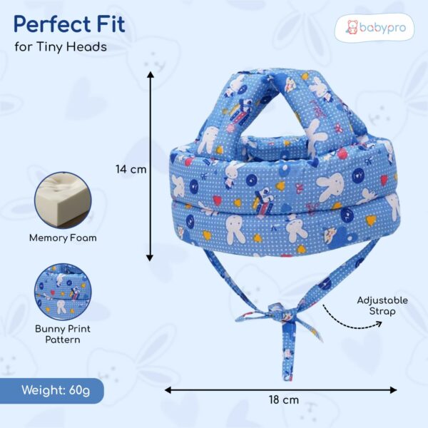 Baby Head Safety Helmet for Crawling & Walking - Light Blue - Image 4