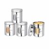 Multipurpose Stainless Steel Airtight Storage Containers - 4 Pack
