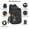 Omega Pro 35L Laptop Backpack with Raincover - 3 Compartments, Organizer, and Bottle Holder