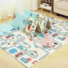 Extra Large Reversible Baby Play Mat - BPA Free Foam (6.5x5 ft)