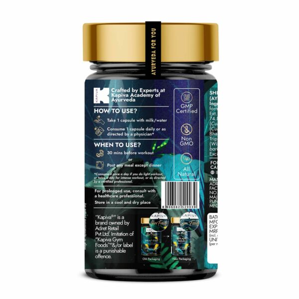 Shilajit Gold 60 Capsules | Boost Stamina & Muscle Growth - Image 2