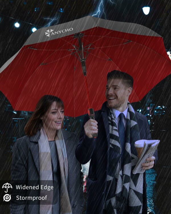 54 Inch Wind-Resistant Umbrella for 2-3 People - Auto Open - Image 2