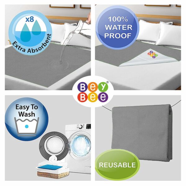 Waterproof Quick Dry Bed Protector Sheet for Babies - 140x100cm - Image 3